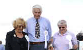 Purebred Bulldog Breeder: The legendary Mr. Les Thorpe, President and Secretary of The British Bulldog Club, established on 1892, with Mrs. Brenda Price and Mrs.Carole Newman, judging.